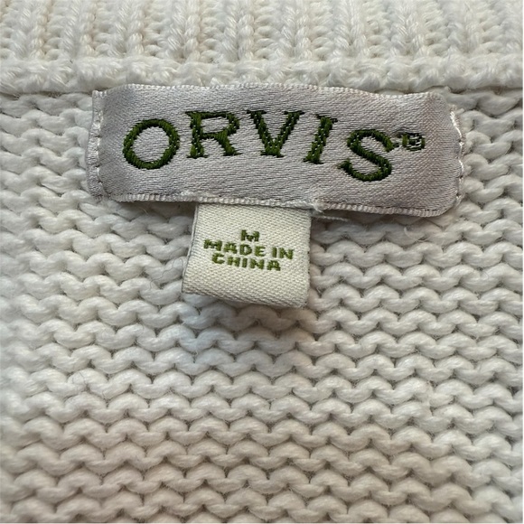 Orvis Heavy Knit Full Zip Cardigan Size M - Picture 3 of 3